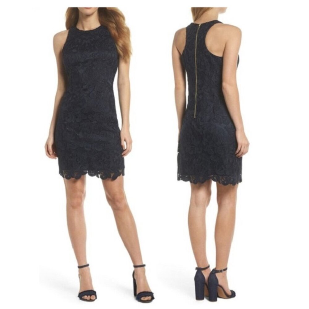 Eliza J Lace Sheath Dress
